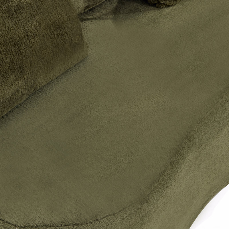 Canapé-lit pliant 71 po, canapé-lit futon moelleux, canapé-lit convertible en mousse haute densité, canapé-lit pliant, Vert