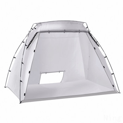 Portable Paint Booth, Larger Spray Paint Tent With Built-In Floor & Mesh Screen, Painting Tent Station For Furniture DIY Hobby Tool, 7.5X5.2X5.2Ft Spray Paint Shelter