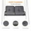 Ariyona 2 Person Porch Swing with Canopy