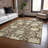 Louis Brown Washable Indoor-Outdoor Rug - -365008765