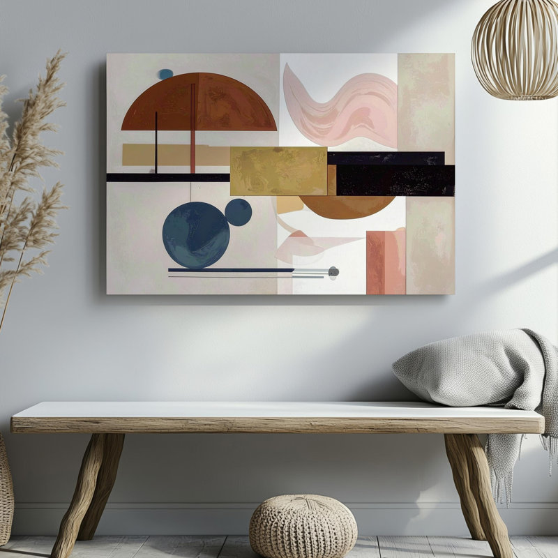 Art mural sur toile Mid Century Modern, H 18 po x l 24 po