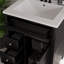 Meuble-lavabo de salle de bain avec lavabo, meuble-lavabo avec tiroir rabattable, 3 tiroirs, porte à fermeture en douceur-75598043-75598044