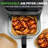 Nutrichef 50-Pcs Air Fryer Paper Liners - Square Disposable Parchment Liner | Non-Stick, Oilproof & Waterproof | Fits 5.8 QT Glass Pot | Airfryer Liners For Air Fryers, Ovens, Grilling & Baking