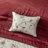 Embroidered 7 Piece Comforter Set Red