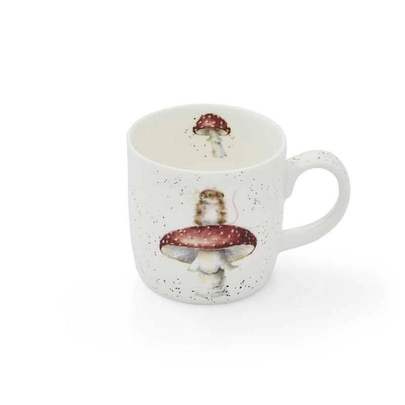 Wrendale Designs, Fine Bone China - He's a Fun-gi (Mouse & Mushroom) Mug