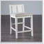 Ensemble de salle à manger 5 pièces de style transitionnel avec table rectangulaire et chaises à motif de losanges au fini cerisier foncé