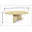 Table basse luxueuse en marbre naturel beige or jaune, compacte et élégante pour les espaces de vie modernes