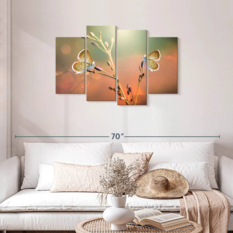 Brampt Butterfly Pair, 27" H x 43" W