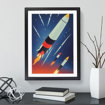 The Unbeatable Spaceship Rocket - Framed Print