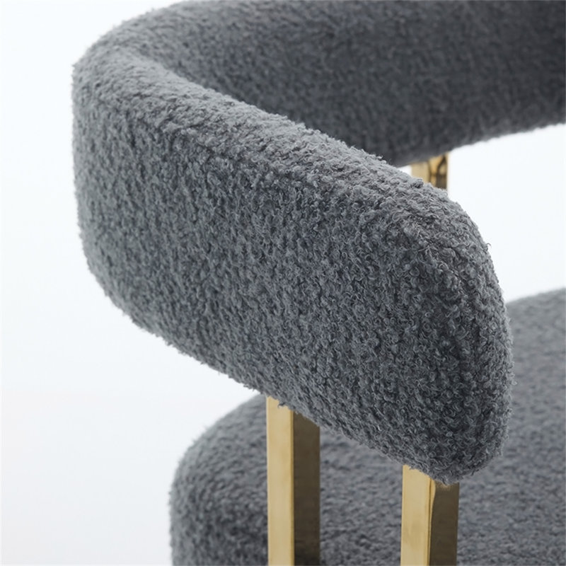 Chaise décorative moderne TS, Gris