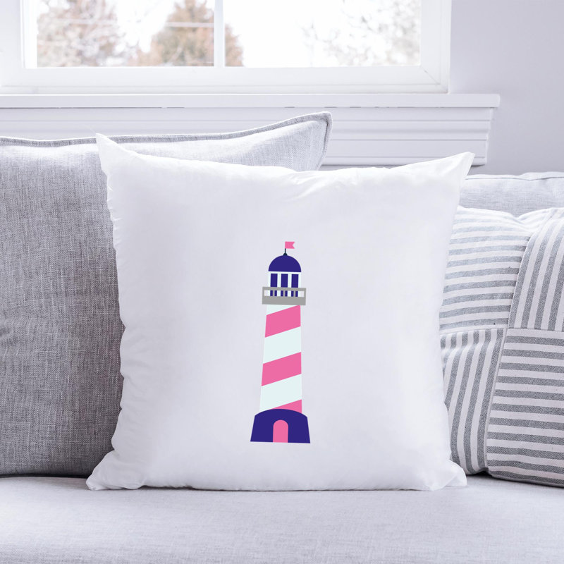 Nautical Sea Life_236 - Coussin décoratif en polyester, H 20 po x l 20 po