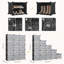 60 Pair Stackable Shoe Storage Cabinet-1626412661