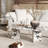 Cream style simple modern marble coffee table