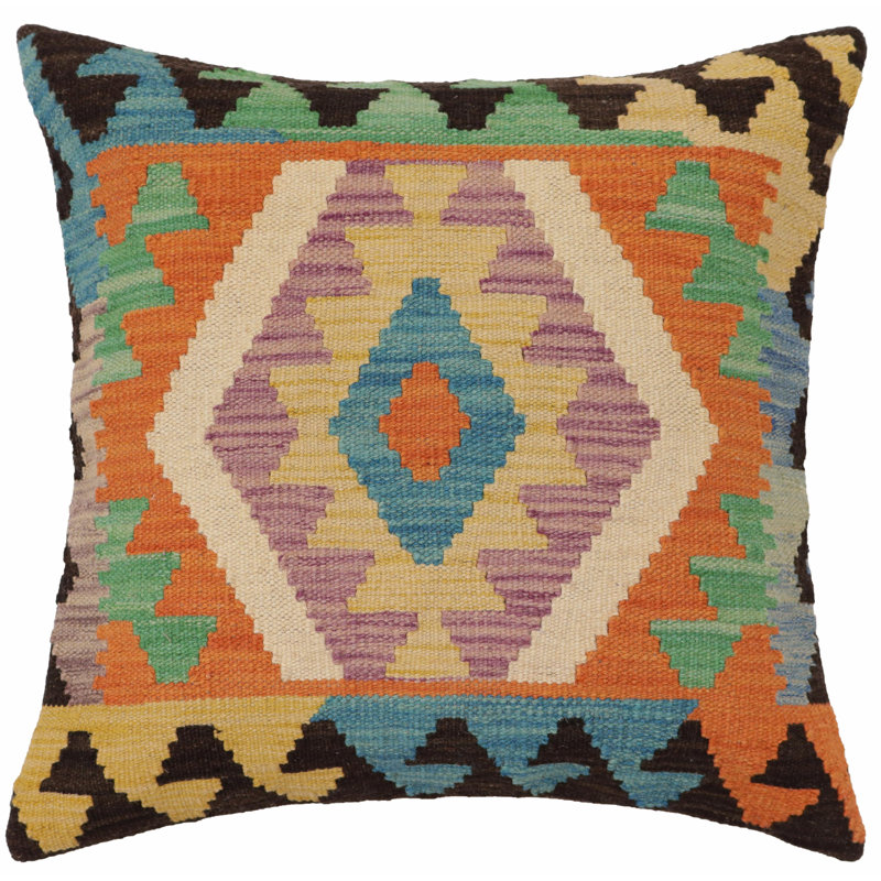 Oreiller kilim tissé à la main Southwestern Bailey - 20 po x 20 po
