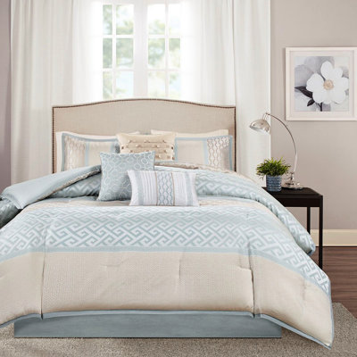 7 Piece Bedding Comforter - King Luxury Filling