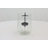 Cole And Grey Glass Candle Holder With Black Metal Accents-2126759592