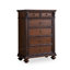 Armoire d'appoint en bois massif brun noisette
