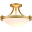 Plafonnier semi-encastré 3 lumières 16,2 po Odegaard-2009316741