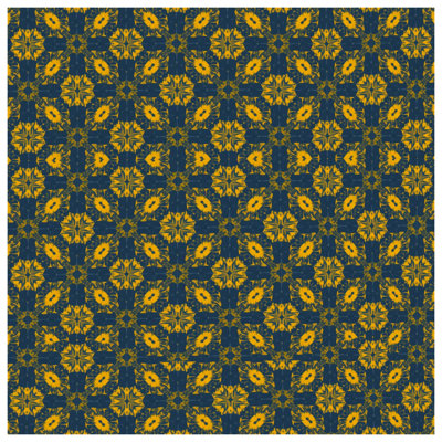 Yellow Floral Pattern Quilted Bedspread All Sizes