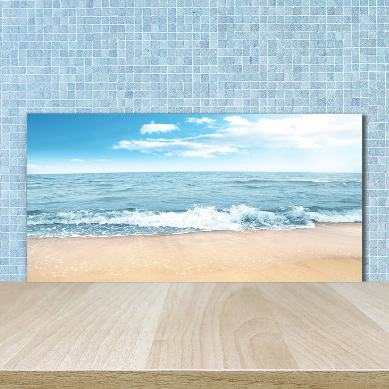 50cm W x 100cm L Glass Peel and Stick Panel