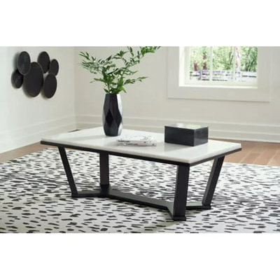 Table basse à tréteaux
