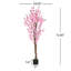 Fleur de pêcher artificielle 6 'avec pot