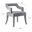 50cm H Velvet Upholstered Armchair-175625604