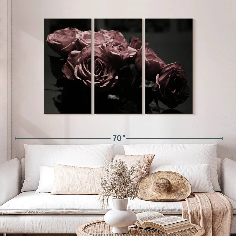 Roses mélancoliques Harnek, H 20 po x l 33 po