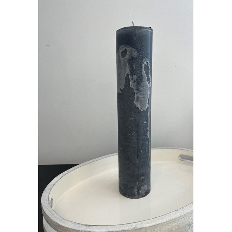 Lg. Bougie pilier anthracite - ST - anthracite, L 13,75 po x l 3,75 po