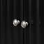 Buffet noir moderne de 58 pouces de large avec portes à motif ondulé, armoire de rangement de 32 po de hauteur avec tablettes réglables et poignées en métal, noir-427520441