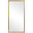Brushed Gold Metal Framed Rectangular Wall Mirror, 80"x40"