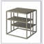 Ensemble de table basse et de table de bout en bois 3 pièces Padena avec rangement polyvalent et design moderne