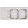 Lustertone 48" L x 22" W Double Basin Drop-In Kitchen Sink