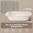 Ceramic Casserole Baking Dishes, Wide Non-Slip Handles,Reactive Glaze, Lasagna Pans with Rack, Wedding Registry & Holiday Gift(White) (Set of 1)-124824897