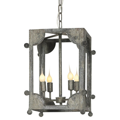 Luminaire suspendu lanterne 4 lumières Chelsea