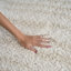 Power Loom Polyester Abstract Area Rug in Beige/Ivory-817732183