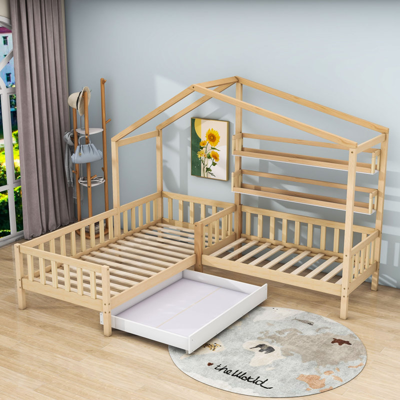 Saear 90 X 200 Cm Storage Bed, Natural