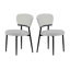 Ensemble de 2 chaises de salle à manger rembourrées - vert-924611440