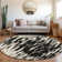Premium Machine Washable Prisco Black Rug