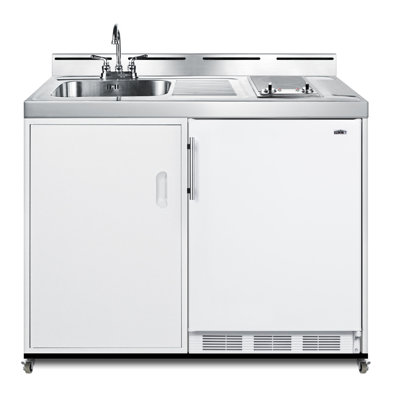 Summit Appliance All-In-One Combo Kitchens 5.1 Cubic Feet Portable Freestanding Mini Fridge with Freezer