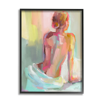 Étude abstraite de la figure féminine encadrée par giclée par Jenny Westenhofer