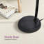 Lampe de travail directionnelle à DEL à intensité variable de 55 po avec finition noire Litespan-62954092