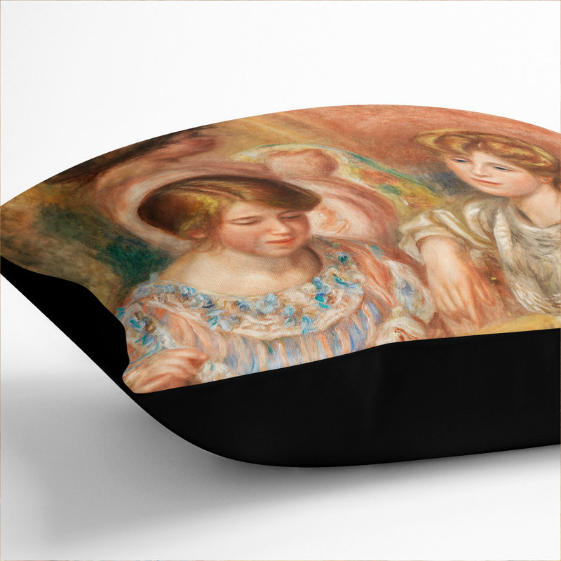 Embroiderers Scatter Cushion, 40cm H x 40cm W x 15cm D, Black