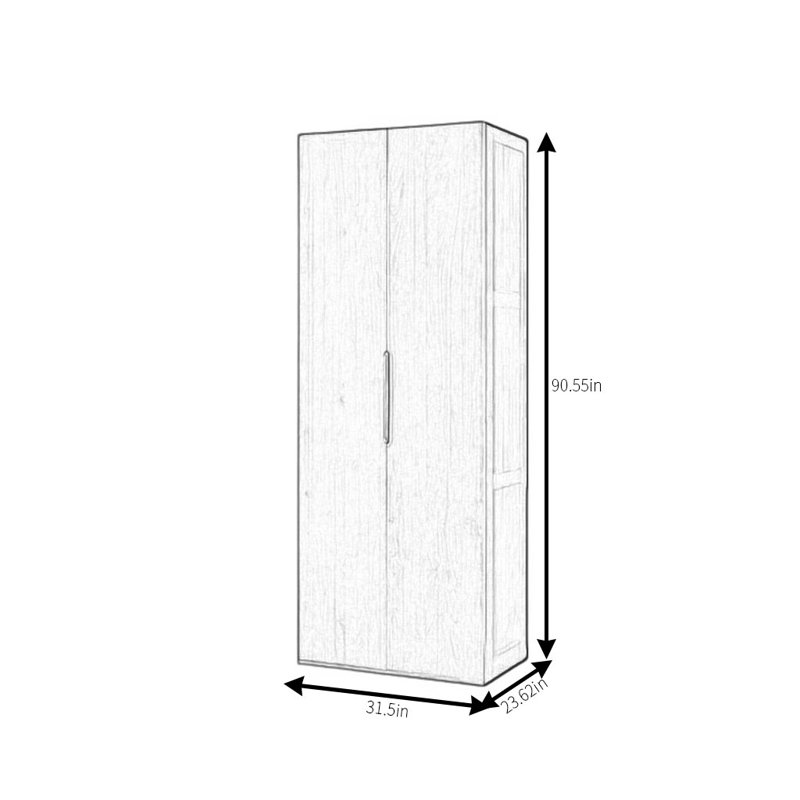 Pettifer, 91" H x 32" W x 24" D
