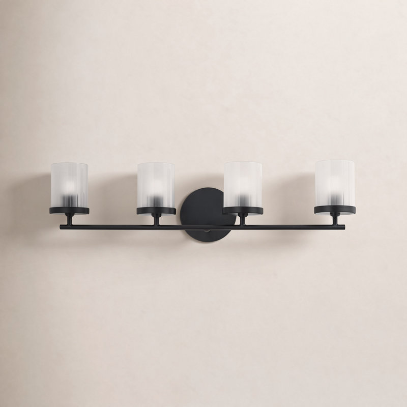 Scroggins 4 - Light Dimmable Vanity light, Noir doux