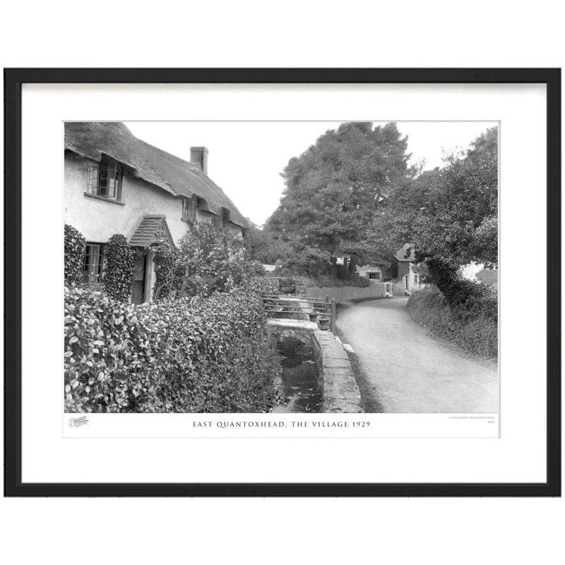 East Quantoxhead, The Village 1929 - Single Picture Frame Print, 45cm H x 60cm W x 2.3cm D