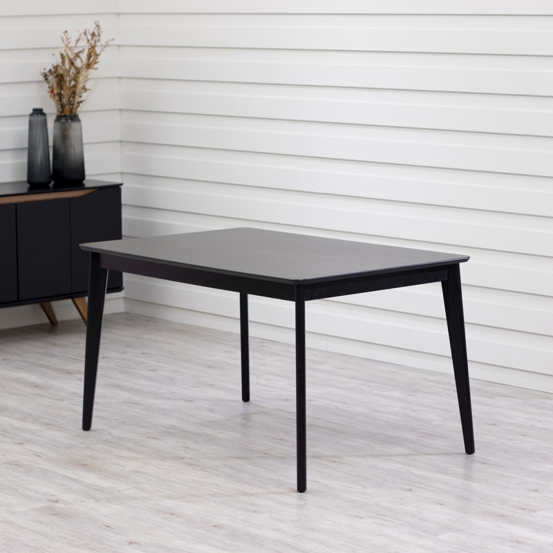 Table de salle à manger Tudor, Noir, L 35,24 po x L 53,35 po