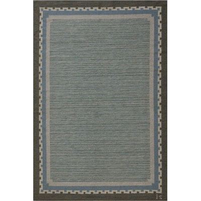 Vintage One-of-a-Kind Rectangle 5'3" X 7'10" 1950s Wool Area Rug in