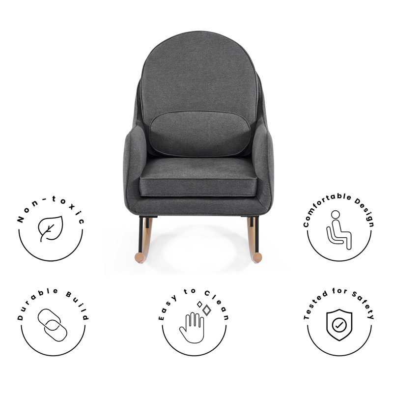 Ella Rocker, Stone Gray/Black