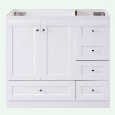 Bathroom Vanity without Sink, with 5 Drawers